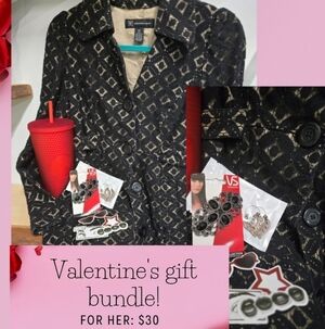 INC lace Jacket with 24oz Starbucks Tumbler + accessories! Valentine's Gift Bund